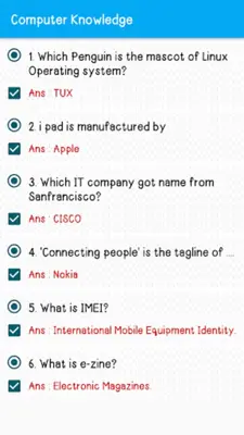 Computer Knowledge android App screenshot 1